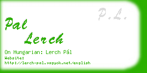 pal lerch business card